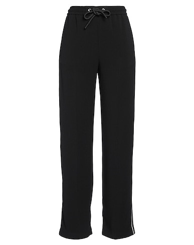 MONCLER Casual trouser Black 98% Polyester, 2% Elastane