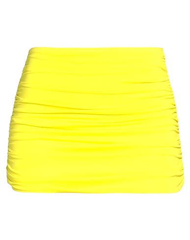 NORMA KAMALI Mini skirt GIALLO 72% Nylon, 28% Elastane