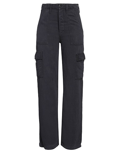 MOTHER Denim trousers Charcoal 60% Lyocell, 40% Linen