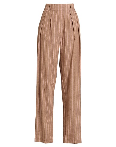 THE MANNEI Casual pants Light brown 100% Linen