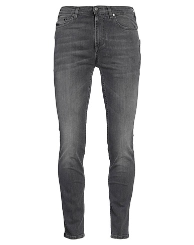 NEIL BARRETT Denim pants Grey 98% Cotton, 2% Elastane
