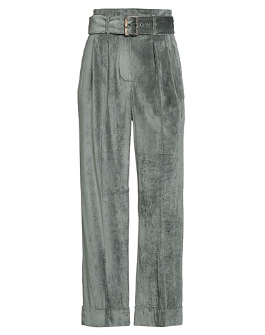 PESERICO Pantalone Verde militare 98% Viscosa, 2% Elastan