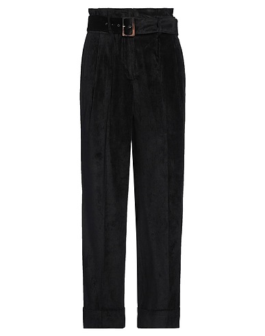 PESERICO Casual trouser Black 98% Viscose, 2% Elastane