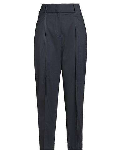 PESERICO Casual trouser Midnight blue 54% Polyester, 44% Virgin Wool, 2% Elastane