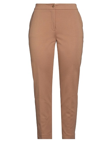CLIPS MORE Casual trouser Camel 65% Viscose, 32% Polyamide, 3% Elastane