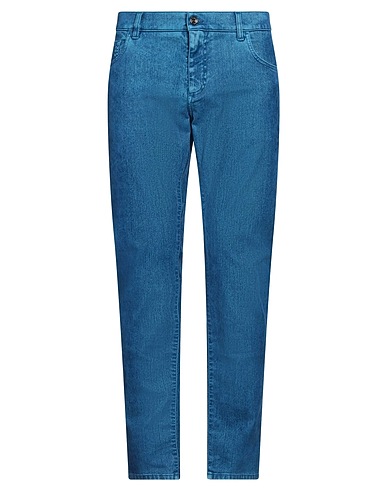 DOLCE&GABBANA Casual trouser Azure 87% Cotton, 10% Elastomultiester, 3% Elastane, Viscose