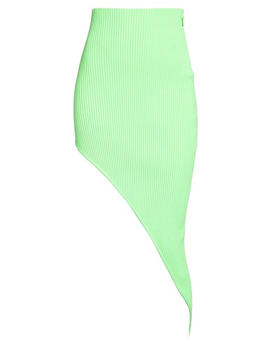 DAVID KOMA Mini skirt Light green 75% Viscose, 23% Nylon, 2% Elastane
