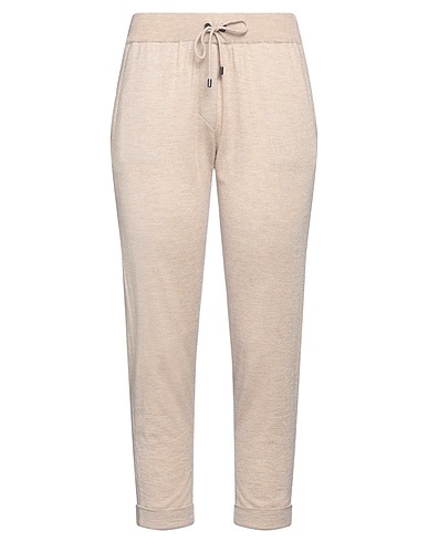 BRUNELLO CUCINELLI Hosen Sand 51% Kaschmir, 22% Seide, 20% Polyamid, 7% Metallisiertes Polyester