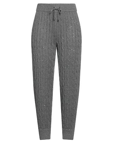 BRUNELLO CUCINELLI Casual trouser Lead 80% Virgin Wool, 20% Silk