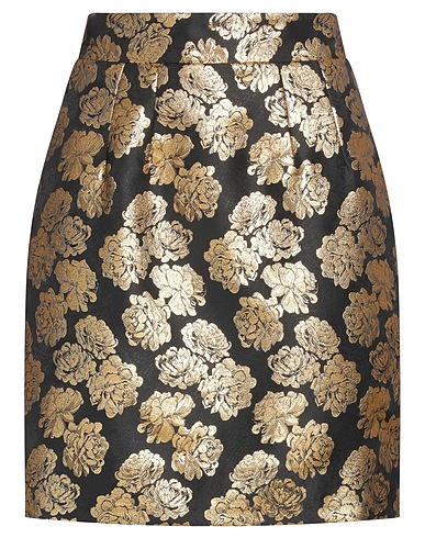 DOLCE&GABBANA Mini skirt Black 92% Polyester, 8% Metallic Polyester