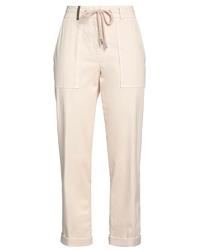 PESERICO Pantalone Beige 98% Cotone, 2% Elastan, Lana Merino, Cachemire, Viscosa