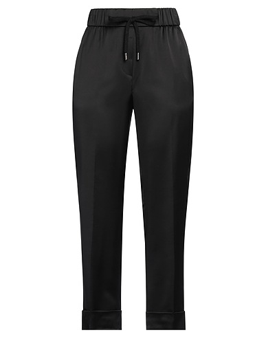 PESERICO Casual trouser Black 88% Viscose, 9% Wool, 3% Elastane, Merino Wool, Cashmere
