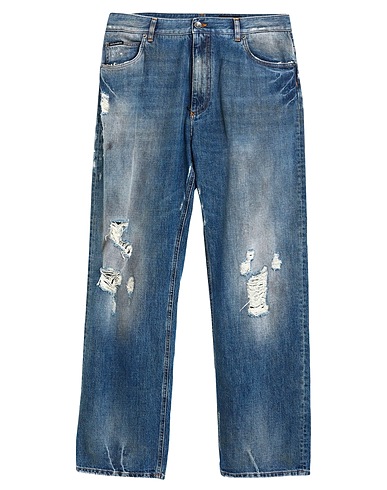 DOLCE&GABBANA Denim pants Blue 100% Cotton
