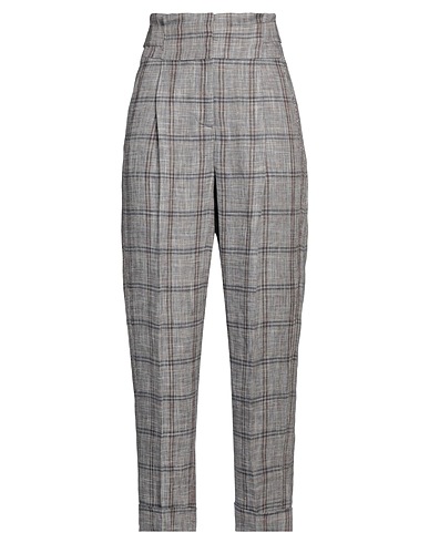 PESERICO Casual trouser Grey 100% Linen