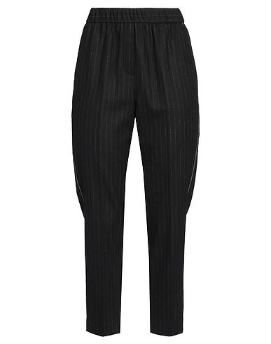 PESERICO Pantalone Nero 39% Lana, 33% Poliestere, 14% Viscosa, 13% Poliammide, 1% Elastan