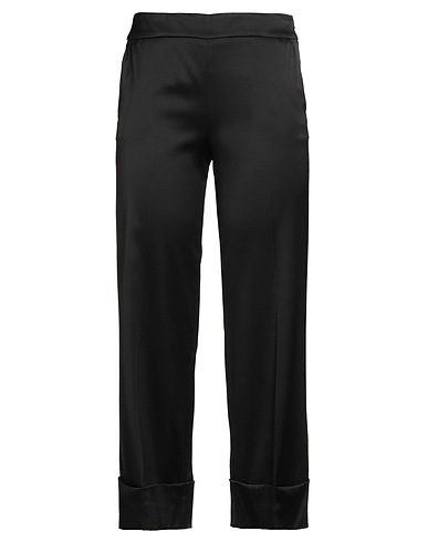 PESERICO Casual trouser Black 88% Viscose, 9% Wool, 3% Elastane