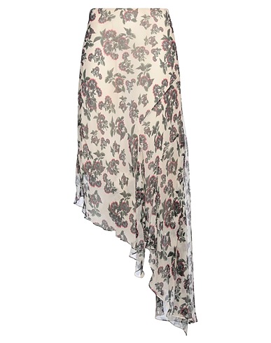 CELINE Gonna midi Beige 100% Seta