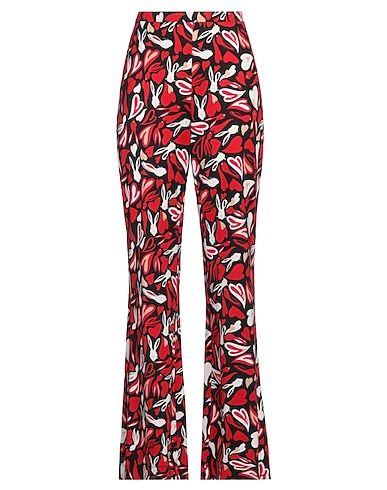 DIANE VON FURSTENBERG Casual pants ROSSO 55% Silk, 45% Cotton