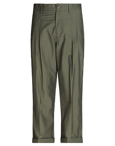 NANUSHKA Casual trouser Military green 85% Cotton, 15% Nylon