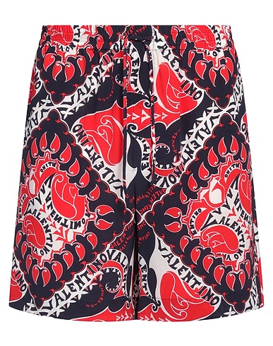 VALENTINO GARAVANI Shorts & Bermuda Midnight blue 100% Silk