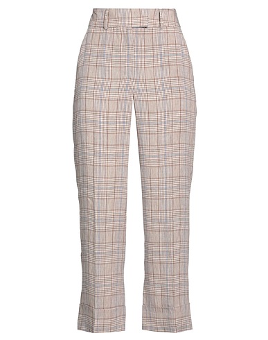 PESERICO Casual trouser Light brown 100% Linen