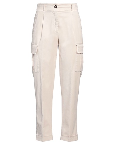 PESERICO Casual pants EASY 50% Cotton, 44% Tencel™, 4% Silk, 2% Elastane