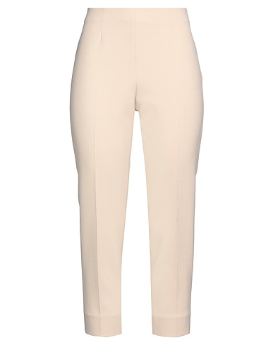 PESERICO Casual trouser EASY Off white 64% Polyester, 27% Viscose, 6% Cotton, 3% Elastane