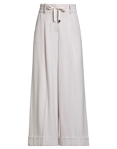 PESERICO Casual trouser Beige 50% Cotton, 40% Viscose, 9% Nylon, 1% Elastane
