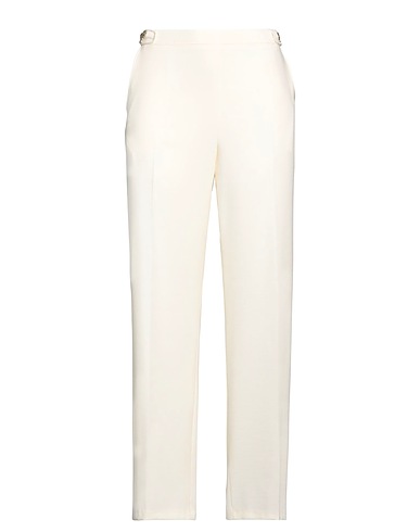 CAROLINE BISS Casual trouser Ivory 63% Polyester, 32% Viscose, 5% Elastane