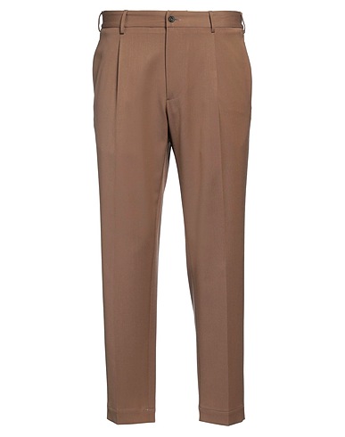 SANTANIELLO Casual trouser Brown 54% Polyester, 44% Wool, 2% Elastane