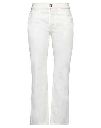 CHLOÉ Bootcut Jeans White 87% Cotton, 13% Hemp