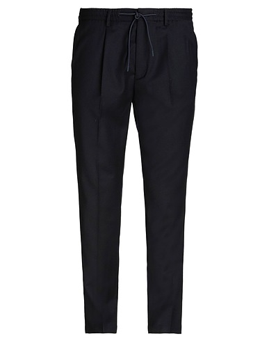 MANUEL RITZ Casual pants Midnight blue 98% Wool, 2% Elastane
