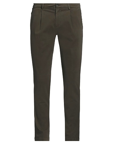 MANUEL RITZ Pantalone Verde militare 98% Cotone, 2% Elastan
