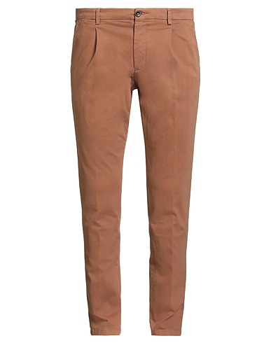 MANUEL RITZ Pantalone Cammello 98% Cotone, 2% Elastan