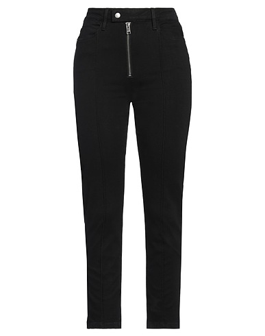 FRAME Denim trousers Black 92% Cotton, 6% Polyester, 2% Elastane