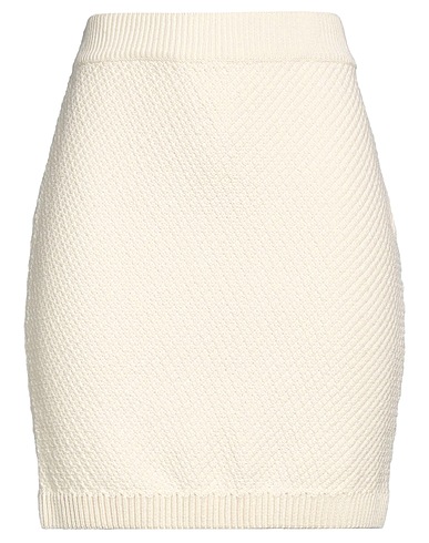 NANUSHKA Mini skirt Ivory 100% Cotton, Polyamide, Polyester