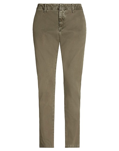 DONDUP Casual trouser Military green 97% Cotton, 3% Elastane