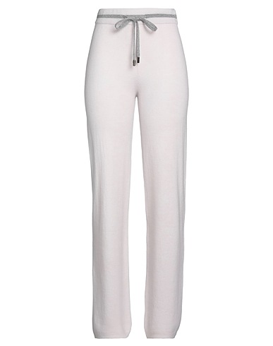 PESERICO Casual trouser EASY Light pink 90% Merino Wool, 10% Cashmere