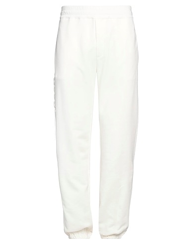 MONCLER Casual pants White 100% Cotton, Polyester
