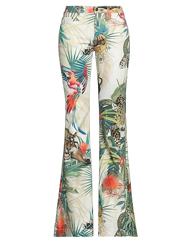 ROBERTO CAVALLI Casual trouser Beige 97% Cotton, 3% Elastane