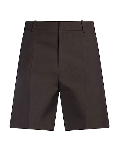 VALENTINO GARAVANI Shorts & Bermuda Dark brown 100% Polyester