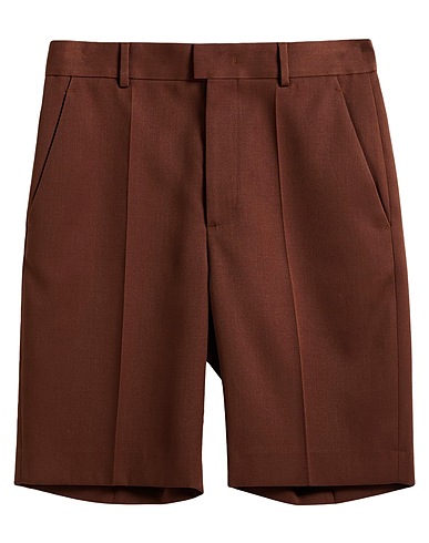 VALENTINO GARAVANI Shorts & Bermuda Brown 100% Virgin Wool