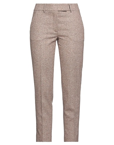 PESERICO Casual pants EASY Brown 55% Wool, 29% Polyester, 8% Polyamide, 7% Silk, 1% Elastane