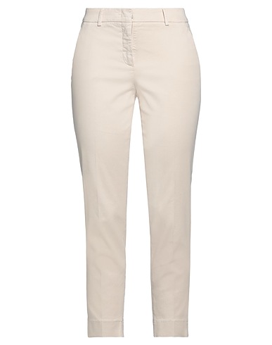PESERICO Casual trouser EASY Beige 50% Cotton, 44% Tencel™, 4% Silk, 2% Elastane