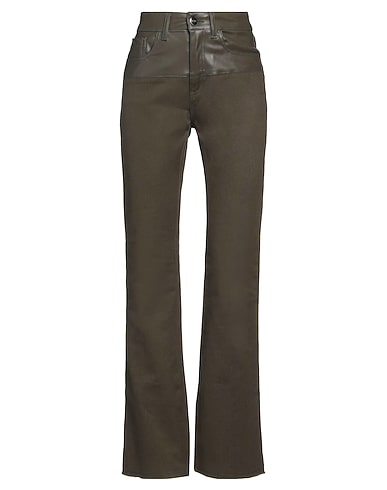 JIJIL パンツ ミリタリーグリーン コットン 98% / ポリウレタン 2%