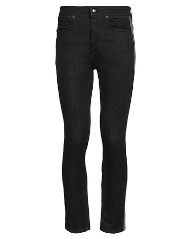 NEIL BARRETT Denim pants Black 98% Cotton, 2% Elastane
