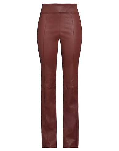 HELMUT LANG Casual trouser Brown 100% Lambskin