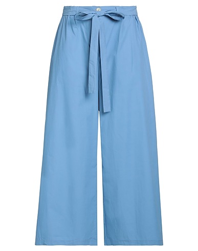 MAISON LAPONTE Hosen Azurblau 100% Baumwolle