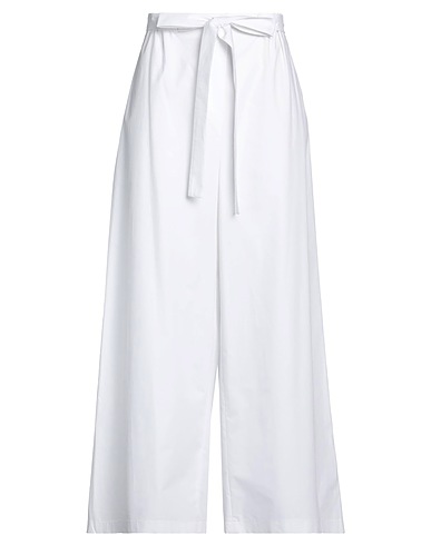 MAISON LAPONTE Casual pants White 100% Cotton