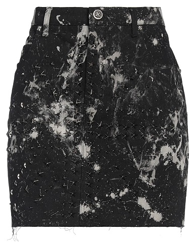 JOHN RICHMOND Denim skirt Black 100% Cotton